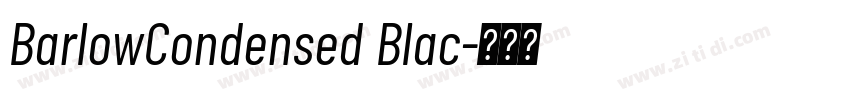 BarlowCondensed Blac字体转换